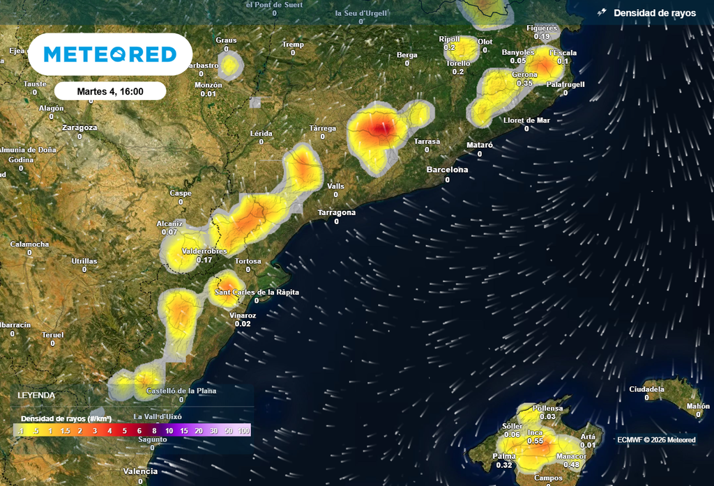 Las tormentas de hoy serán más localizadas y en principio no tan organizadas como las que formaron durante la tarde de ayer.
