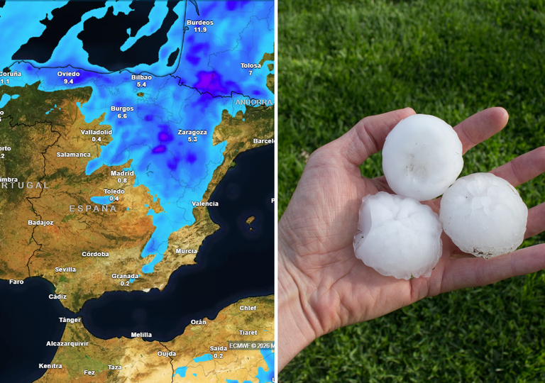 A partir de las 15 horas crecer&aacute;n tormentas que dejar&aacute;n lluvias muy fuertes y pedrisco: "ser&aacute;n muy peligrosas"