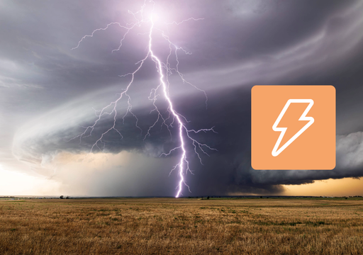 A partir de las 16 horas crecer&aacute;n tormentas con lluvias fuertes, reventones y granizo grande en el este peninsular