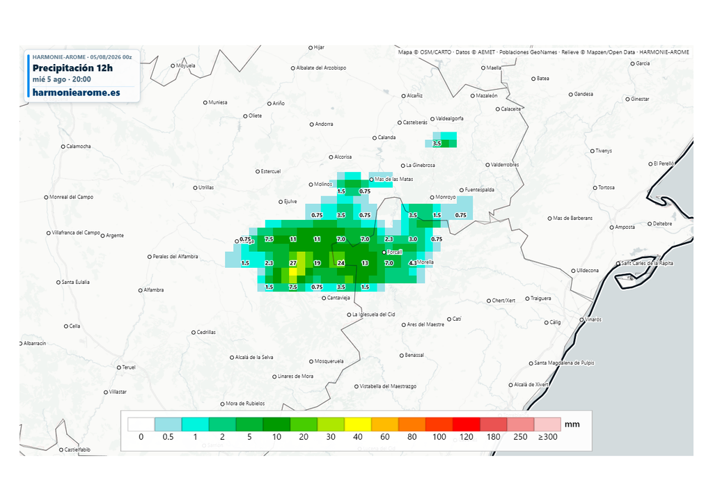 Los acumulados de lluvia serán localmente significativos.