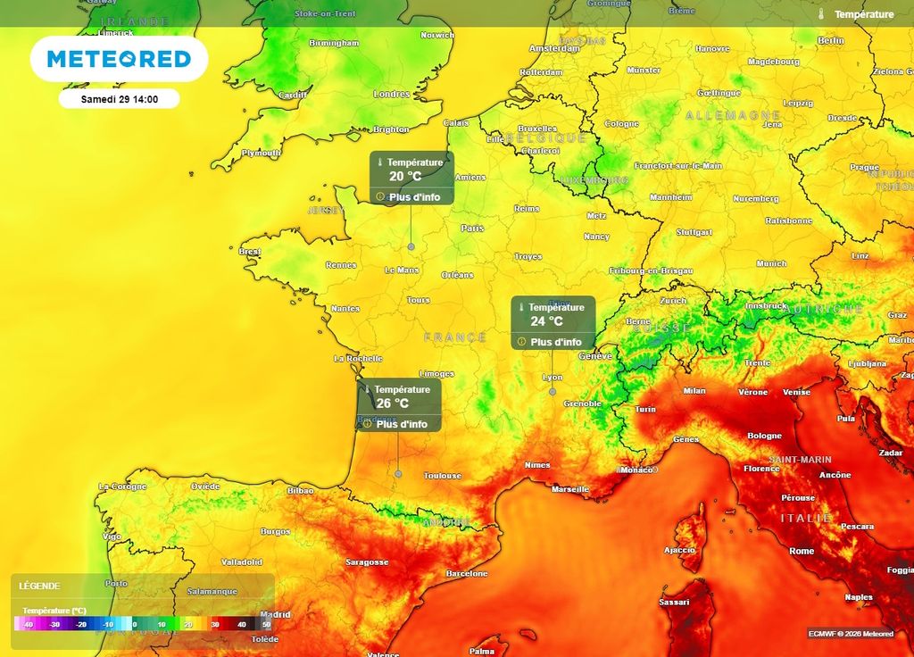 Dès ce week-end, l'air océanique chassera les fortes chaleurs hors de France Dès ce week-end, l'air océanique chassera les fortes chaleurs hors de France
