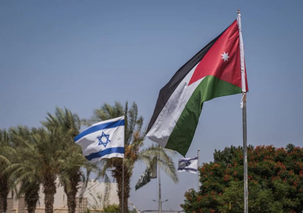 Bandeiras; Israel; Jordânia Bandeiras; Israel; Jordânia