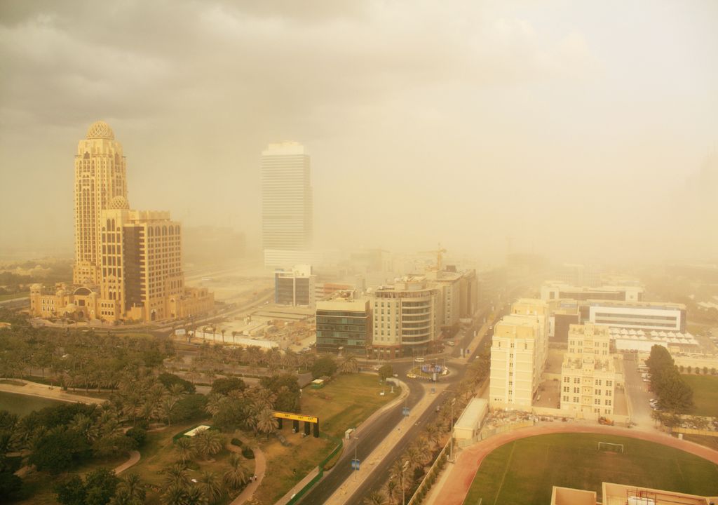 Tempestade de areia e poeira