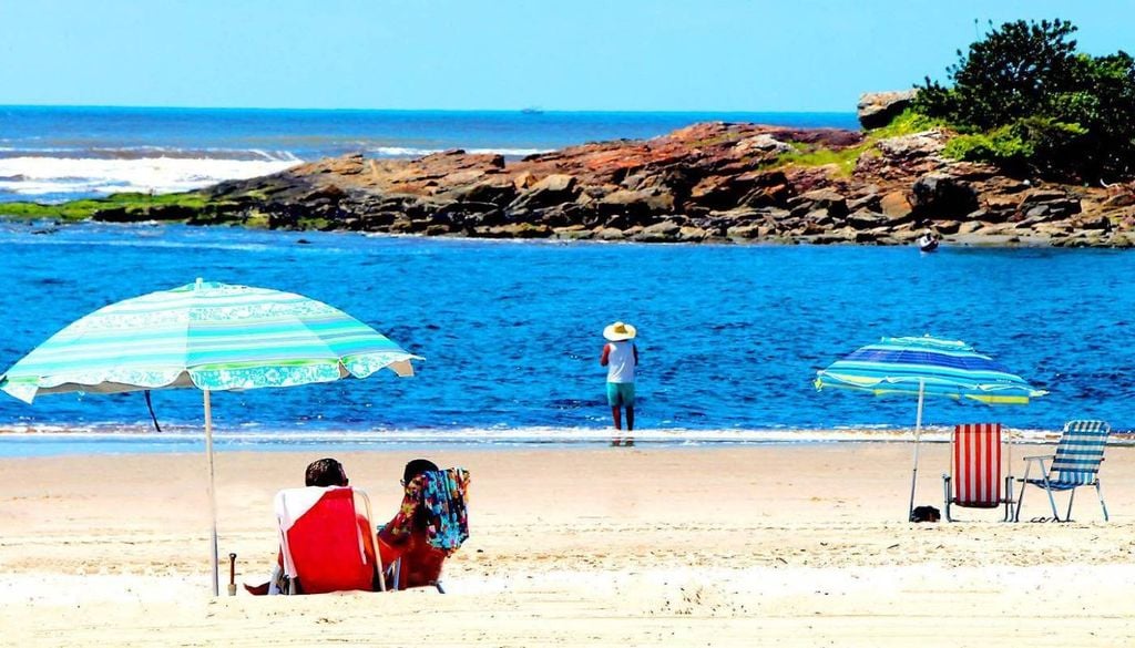A Praia da Boca da Barra, em Itanhaém (SP). Crédito: Josy Inacio.
