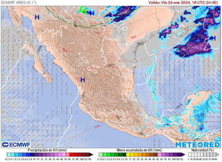 ¡A prepararse! Regresan las condiciones lluviosas, frías y con nieve en México