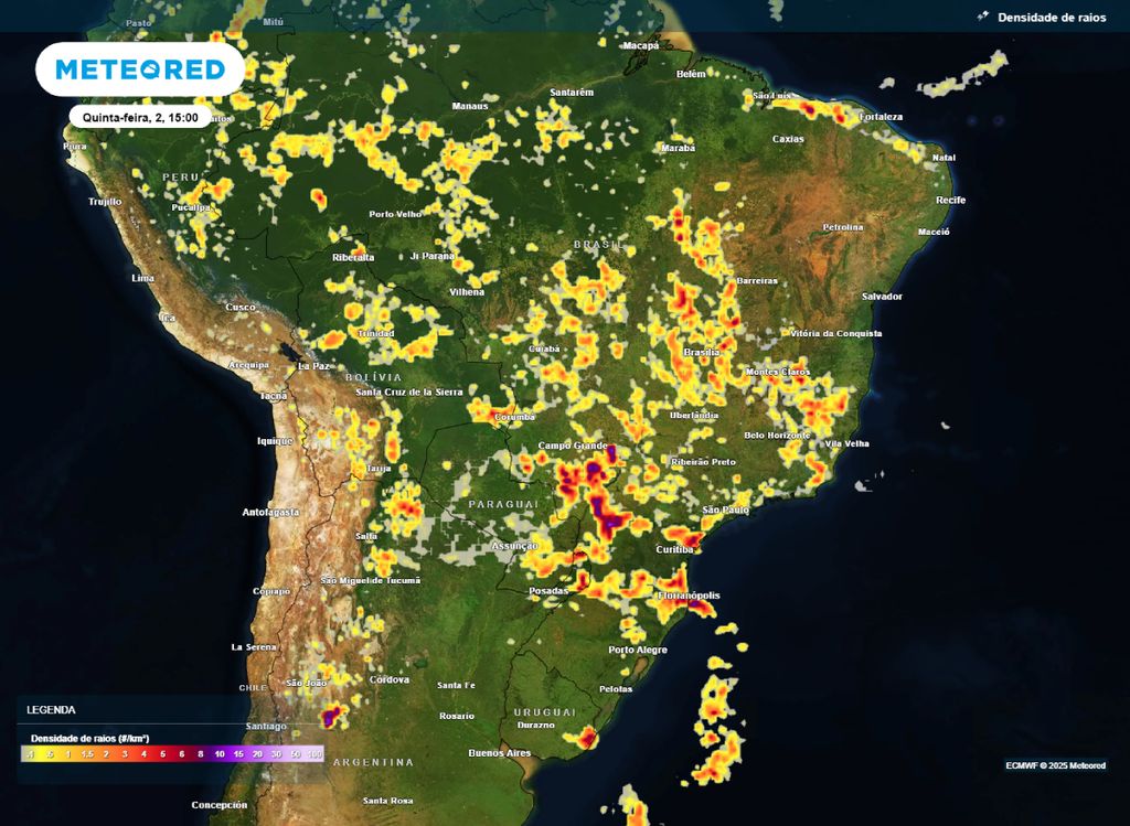 alertas de chuvas intensas e tempestades