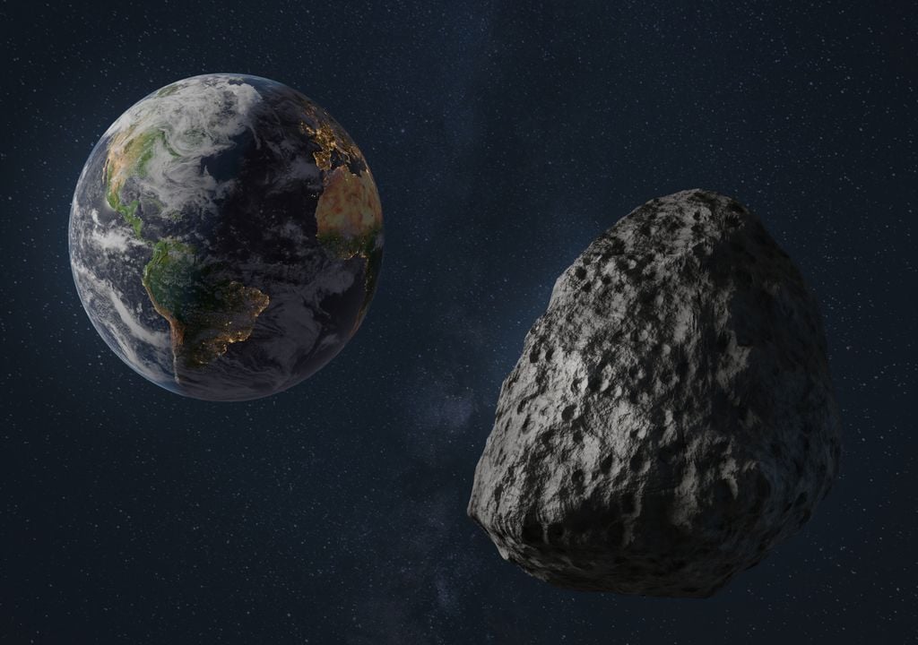 Erde, asteroid