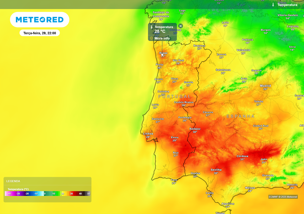 temperatura do ar à superfície temperatura do ar à superfície