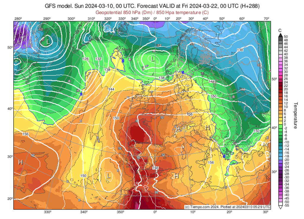 Vers une période de grande douceur ? C'est possible selon le modèle GFS.