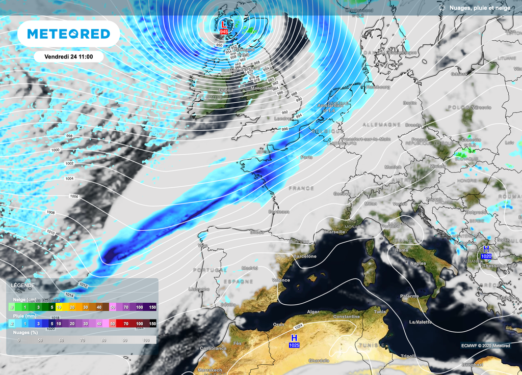 Les passages pluvieux s'annoncent nombreux en France.