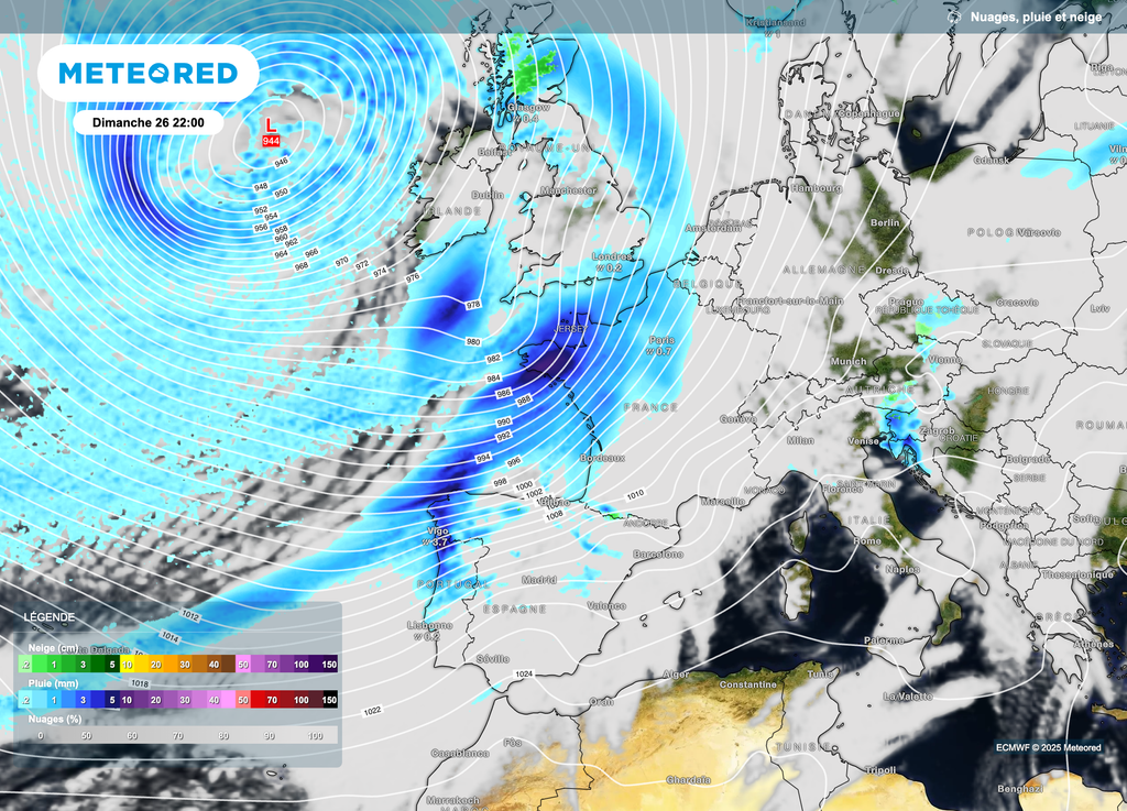 Passages pluvieux plus fréquents d'ici la fin de ce week-end.