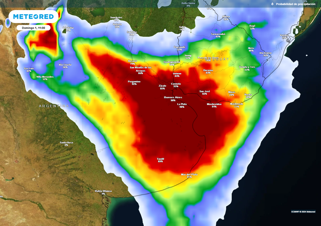 Alerta tormentas fuertes Buenos Aires domingo 1 diciembre