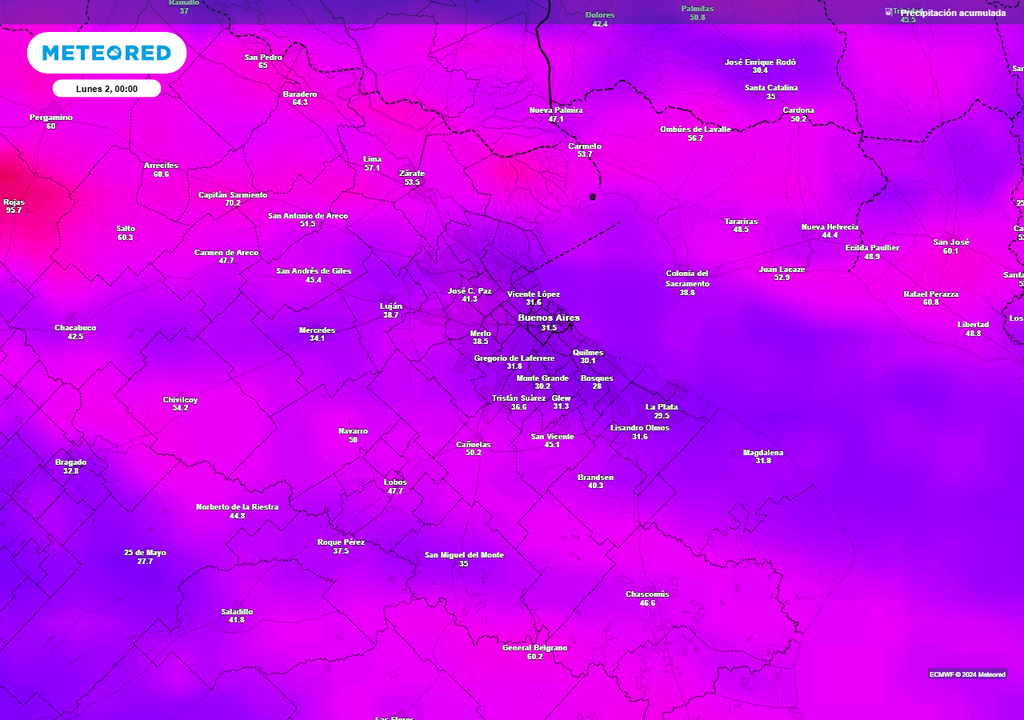 Alerta tormentas fuertes Buenos Aires domingo 1 diciembre