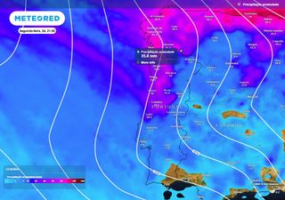 A que horas começa a chover no Porto este domingo: mais de 30 mm previstos pelo modelo europeu