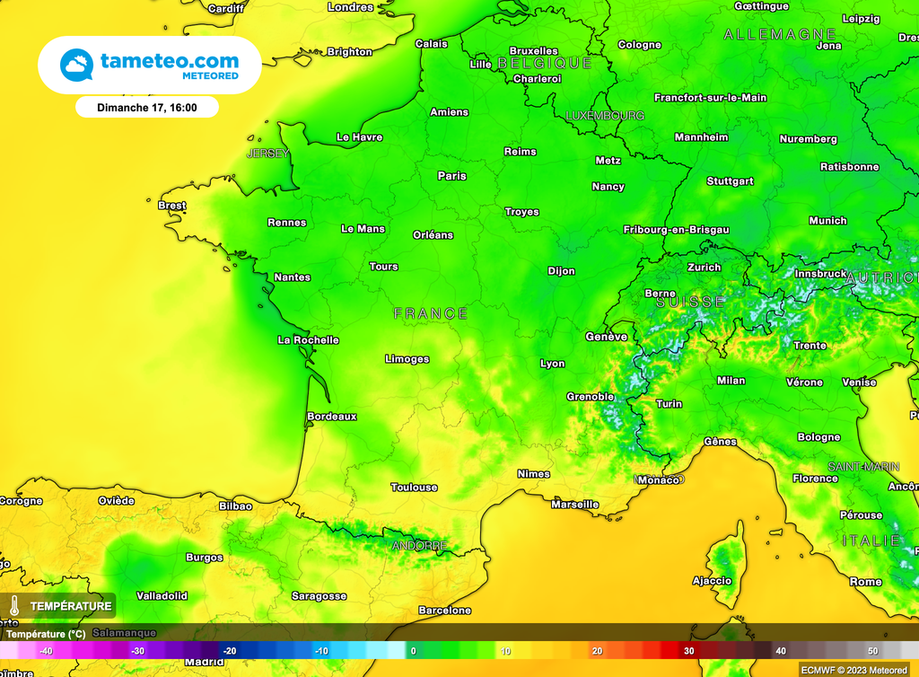 Fraîcheur persistante au Nord.