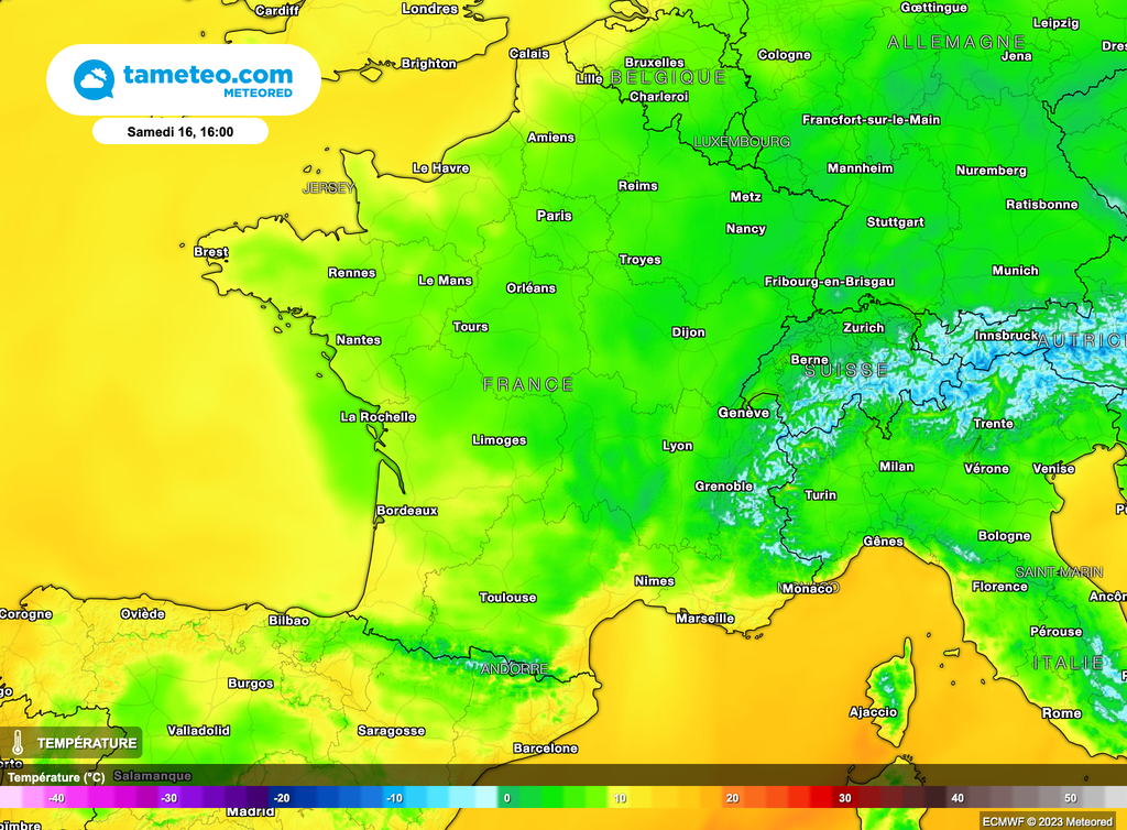 Des températures qui se rapprochent des normales.