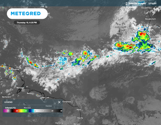 A smattering of rain and thunderstorms on the way to Florida late this weekend caused by a tropical wave in the Atlantic