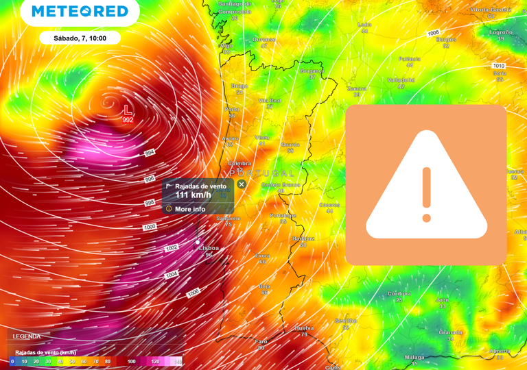 A tempestade Marta aproxima-se a toda a velocidade: atingir&aacute; Portugal amanh&atilde;; efeitos esperados