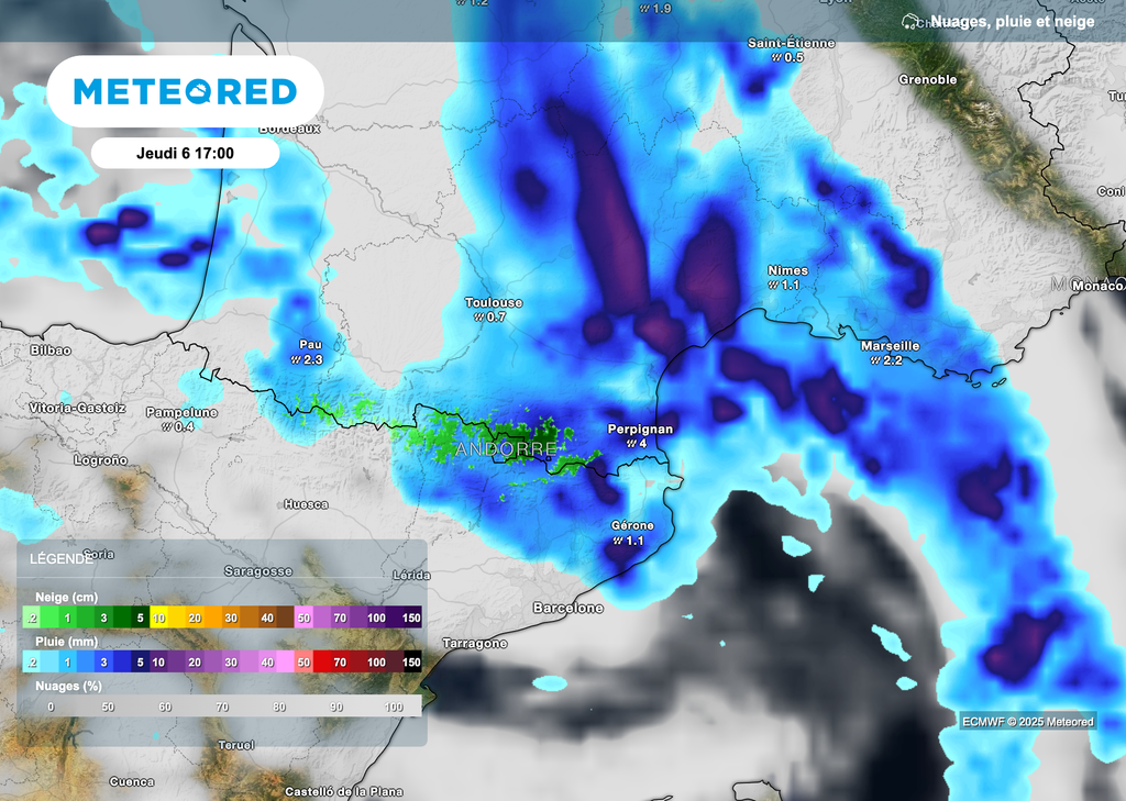 Fortes chutes de neige en altitude sur l'est des Pyrénées.