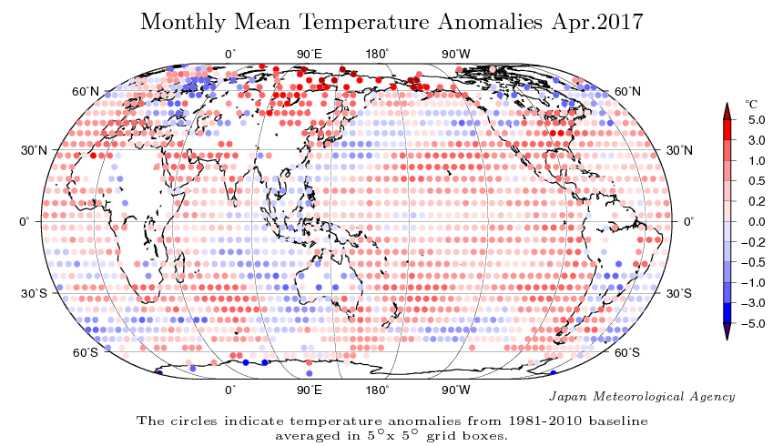 Abril De 2017: El Segundo Más Cálido Según Jma