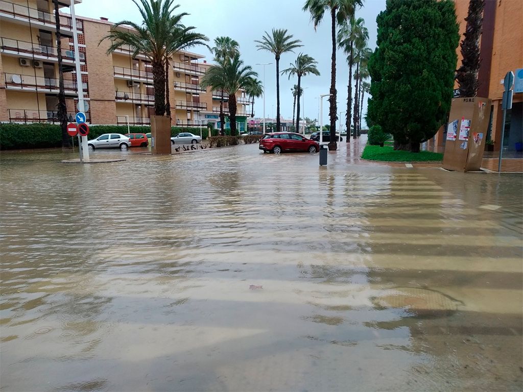 Jávea inundada en abril de 2019