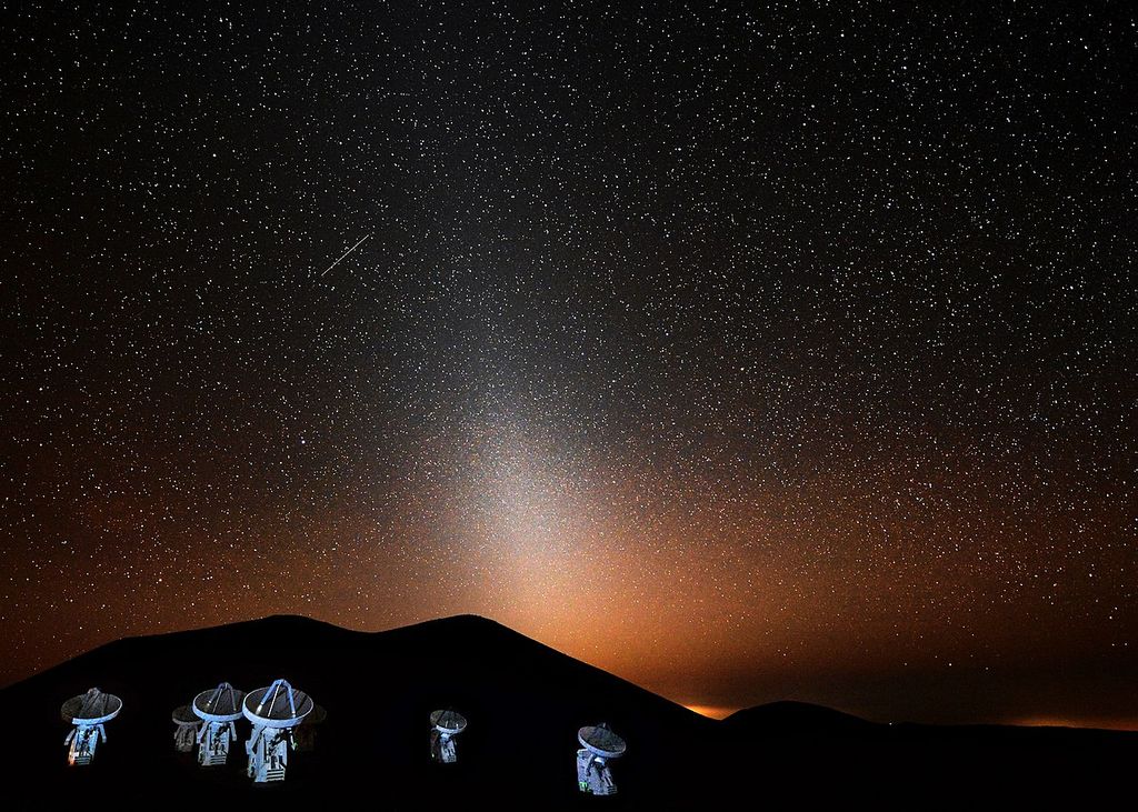 Luz zodiacal. Wikipedia Luz zodiacal. Wikipedia