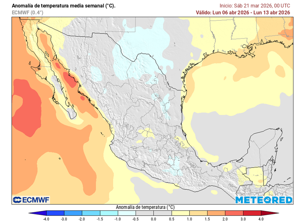 Tendremos calor, pero de menor intensidad y frecuencia que otros años por masas frías y lluvias. Atentos en el Noroeste y Pacífico, donde si puede ser más caluroso.