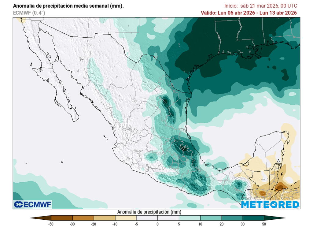 Eventos de lluvias los tendremos a lo largo del mes por frentes y masas frías, aunado al relieve. A mitad de mes y segunda quincena pueden aumentar.