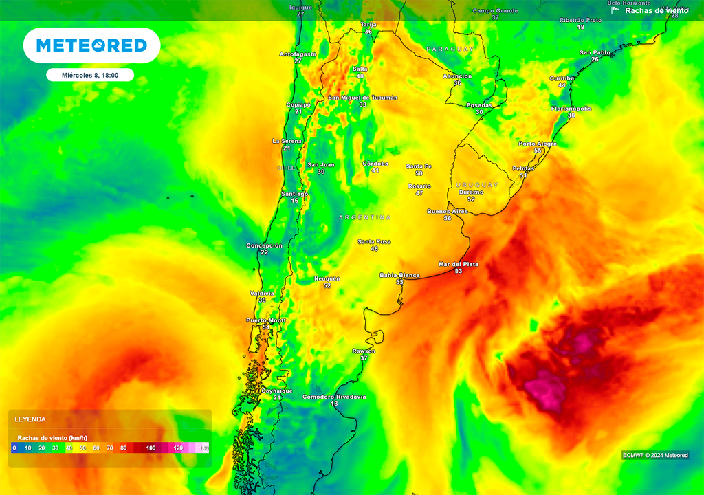 Rafagas, Viento, Argentina, Ventoso, Frio, Humedad, Seco