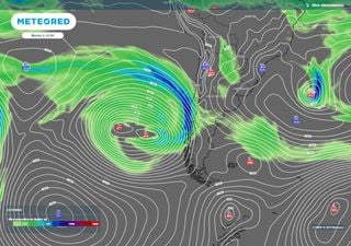 Abundantes lluvias con isoterma cero alta y río atmosférico llevará a Chile el ciclón extratropical durante esta semana