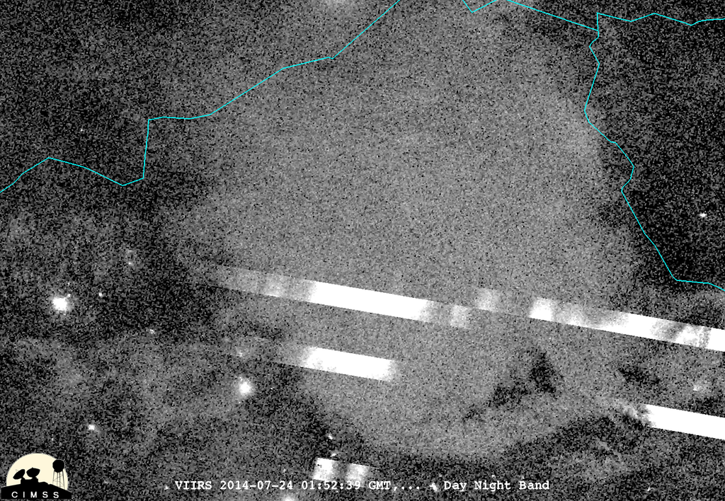 Accidente Aéreo En Mali: Una Visión Desde Satélite Imagen de la banda día / noche con zoom. Pulse para ampliar.