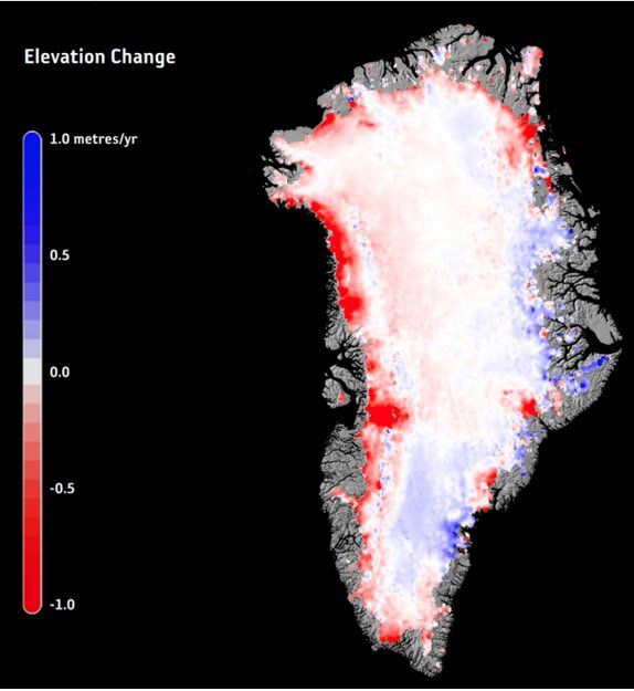 Foto 1: Cambio de hielo en Groenlandia, 2015 Foto 1: Cambio de hielo en Groenlandia, 2015