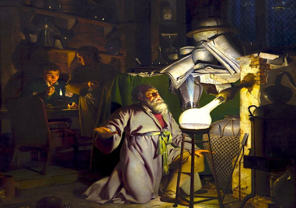 detalhe do Alquimista por Joseph Wright de Derb detalhe do Alquimista por Joseph Wright de Derb