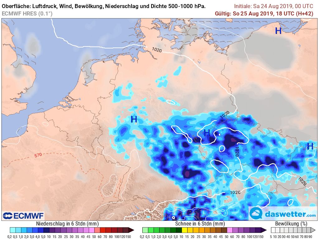 Gewitter im Südosten