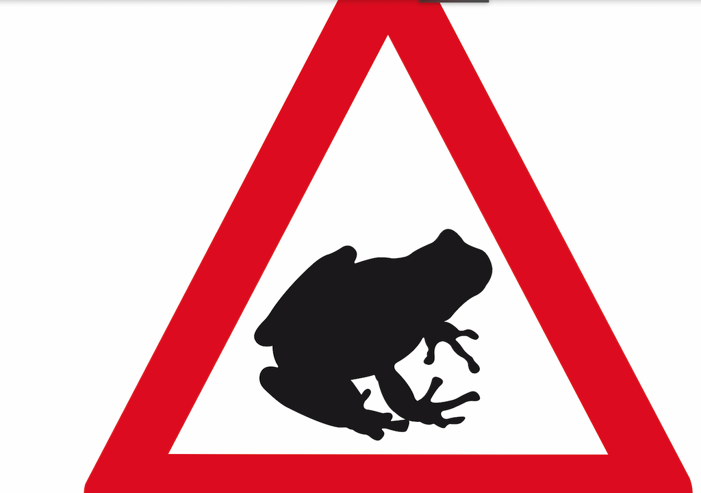 Deutschland, Achtung, Krötenwanderung Deutschland, Achtung, Krötenwanderung