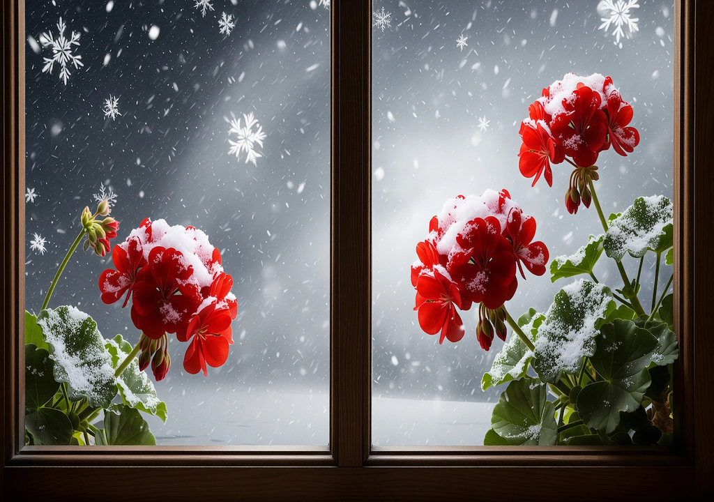 Eiskalt, Frost, Gefahr, Pelargonien, Frost Eiskalt, Frost, Gefahr, Pelargonien, Frost