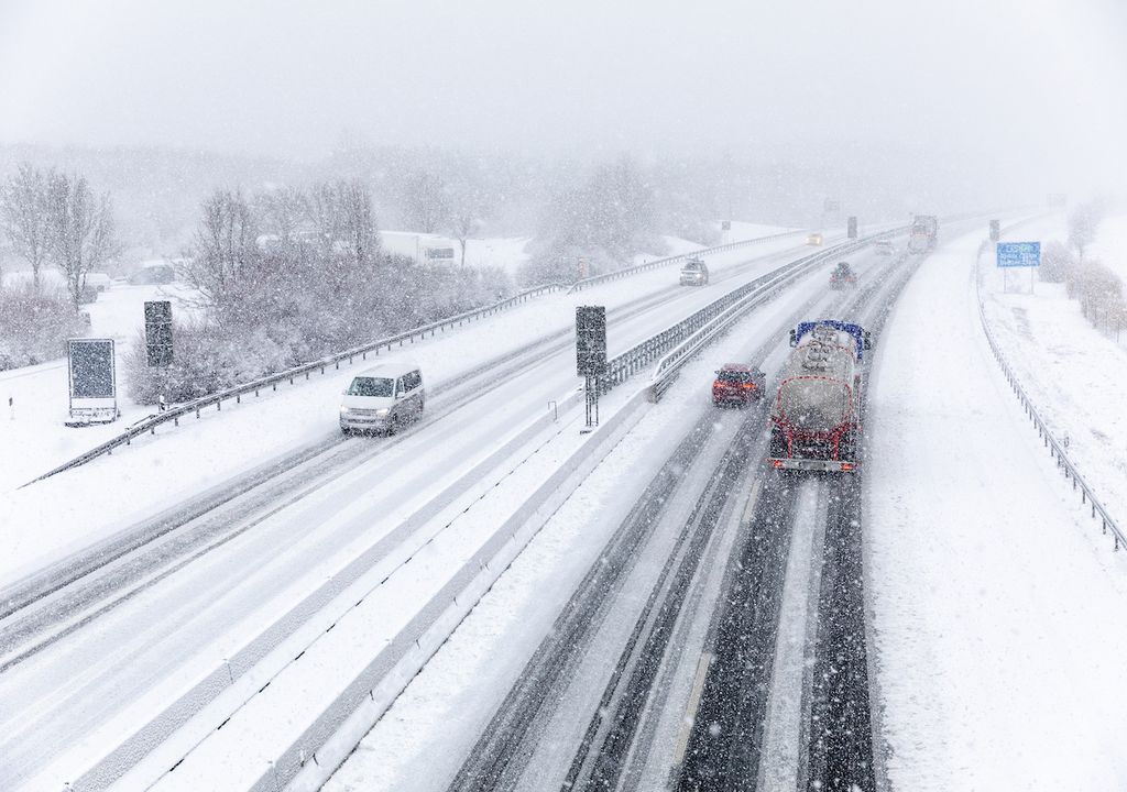 Glätte durch Schnee