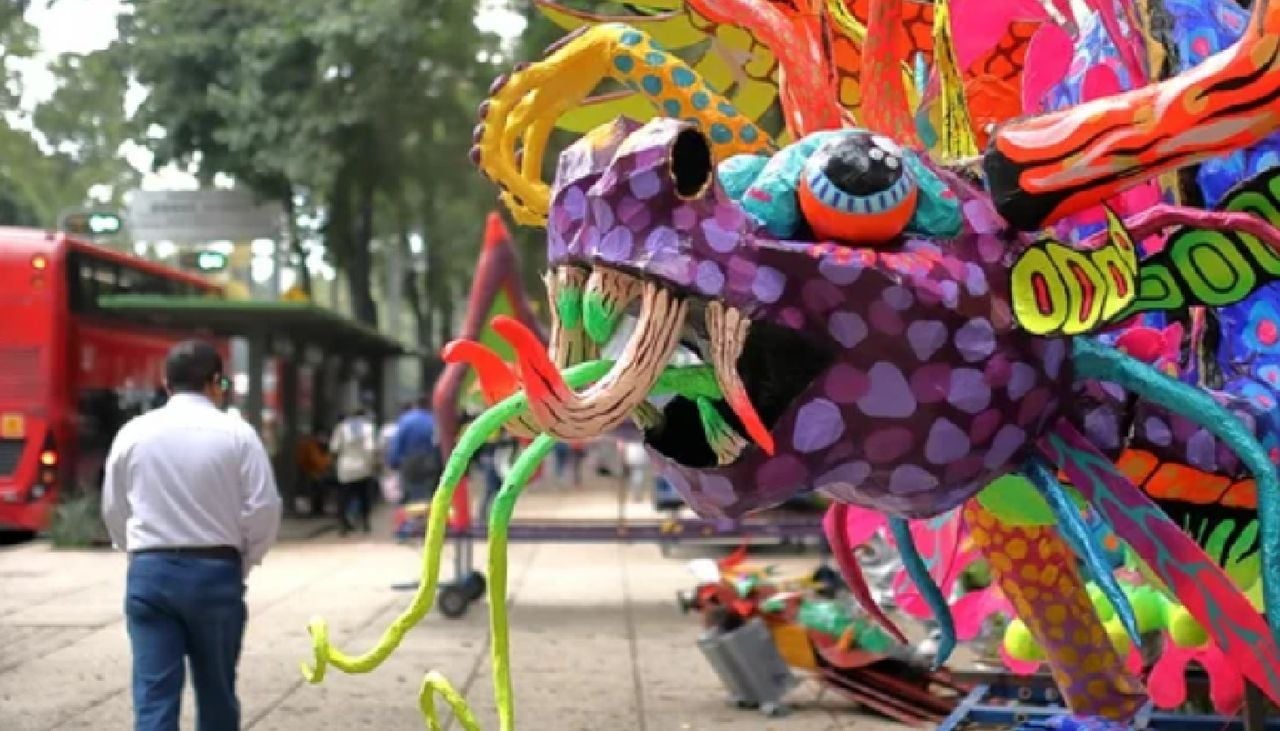 La CDMX se llena de vida y color con la presencia de elementos como los alebrijes.
