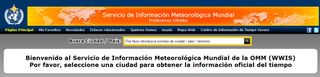 Actualización del Servicio de Información Meteorológica Mundial