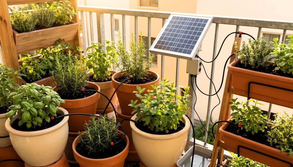 Un sistema di irrigazione automatica a energia solare