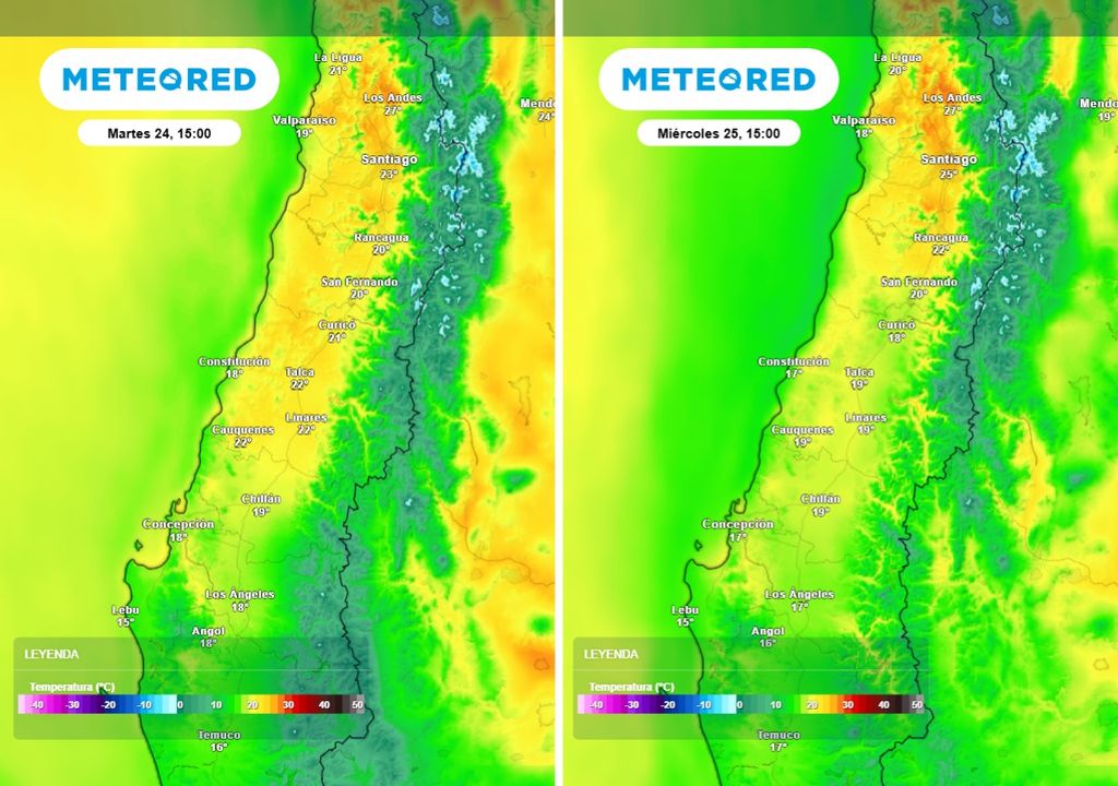 Aunque habrá sol, las máximas apenas superarán los 25°C en sectores interiores. El otoño ya se hace notar.