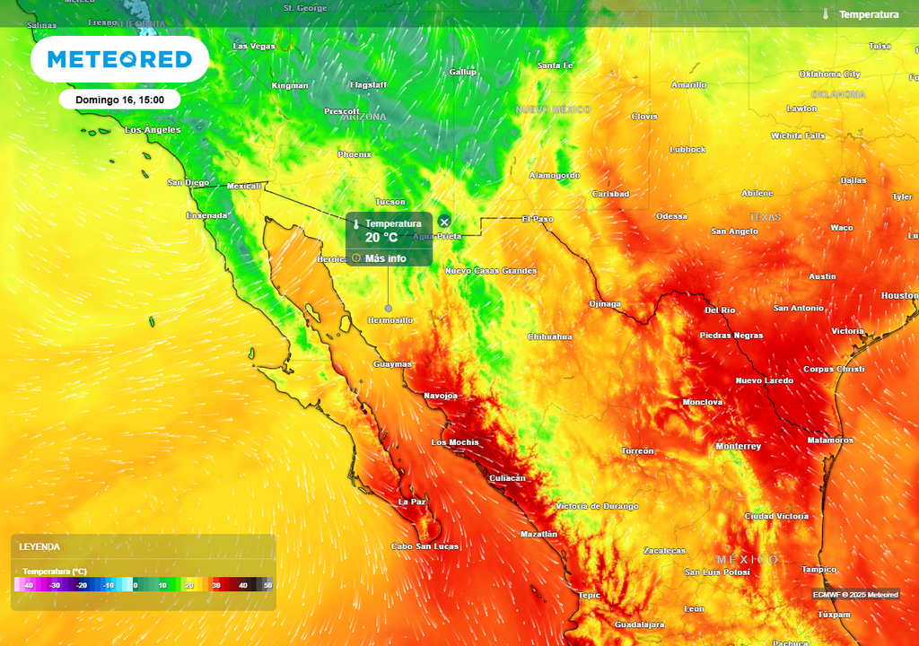 Pronóstico de temperaturas en grados Celsius Pronóstico de temperaturas en grados Celsius