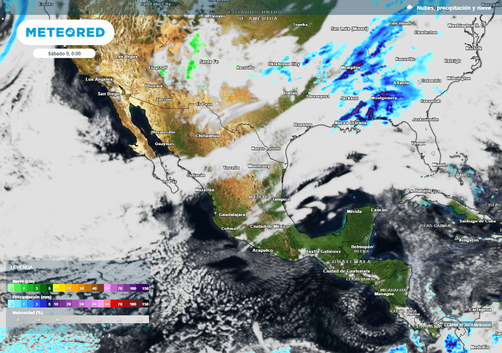 Nubosidad, lluvias y viento