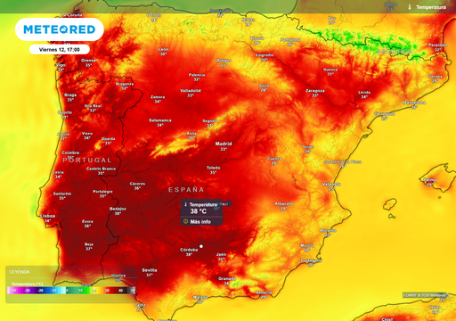 Aemet activa avisos en las cuencas de tres r&iacute;os de la Espa&ntilde;a peninsular ante los casi 40 &ordm;C previstos