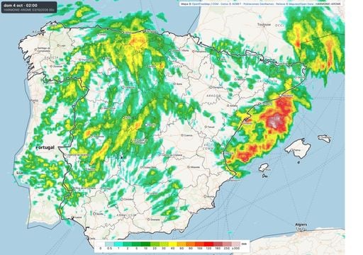 AEMET activa avisos por lluvias y tormentas con granizo en media Espa&ntilde;a este s&aacute;bado, 3 de octubre
