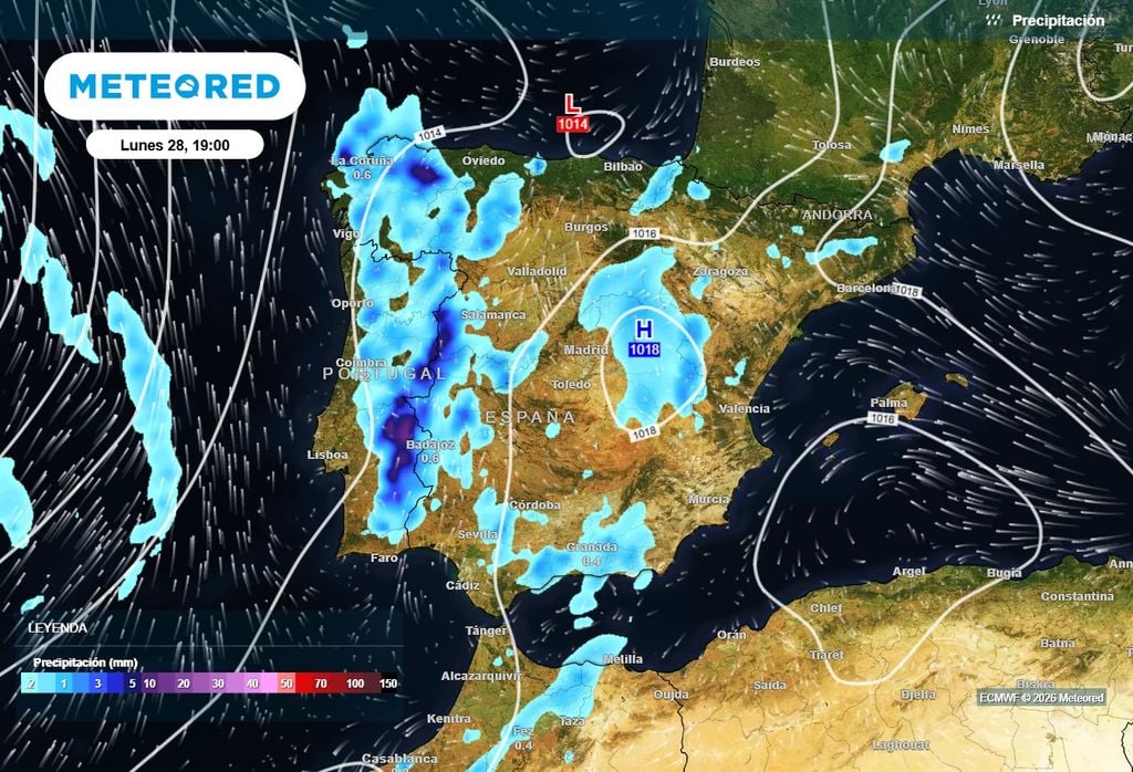 Los chubascos de esta tarde serán intensos, pero muy irregulares.