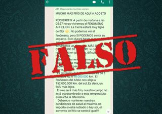 Afelio: información fake se viralizó por WhatsApp y redes