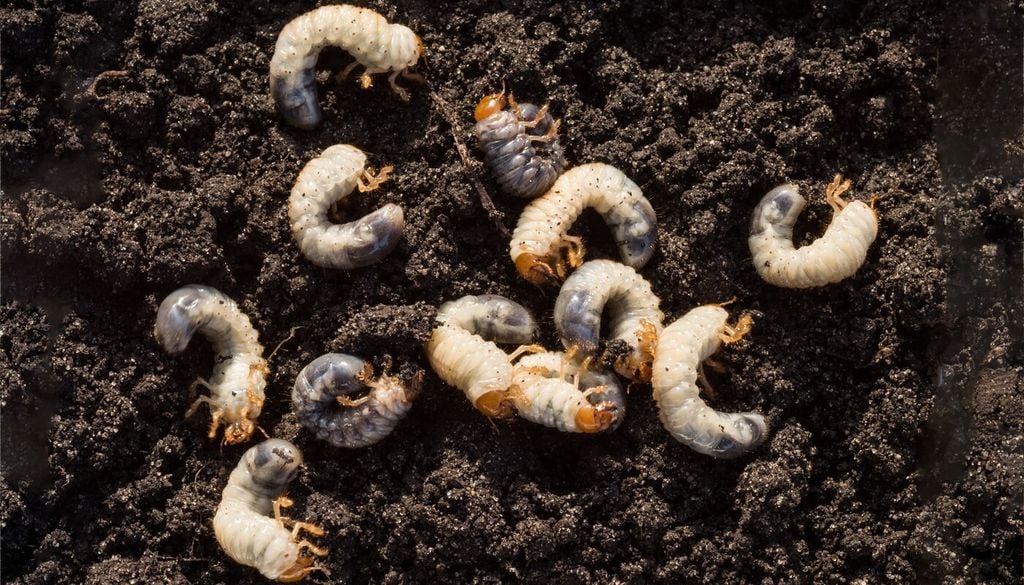 Le larve di maggiolino vivono nel terreno e si nutrono delle radici delle piante, causando indebolimento e crescita stentata; gli adulti, invece, vivono all’aperto tra chiome e vegetazione e si alimentano principalmente di foglie
