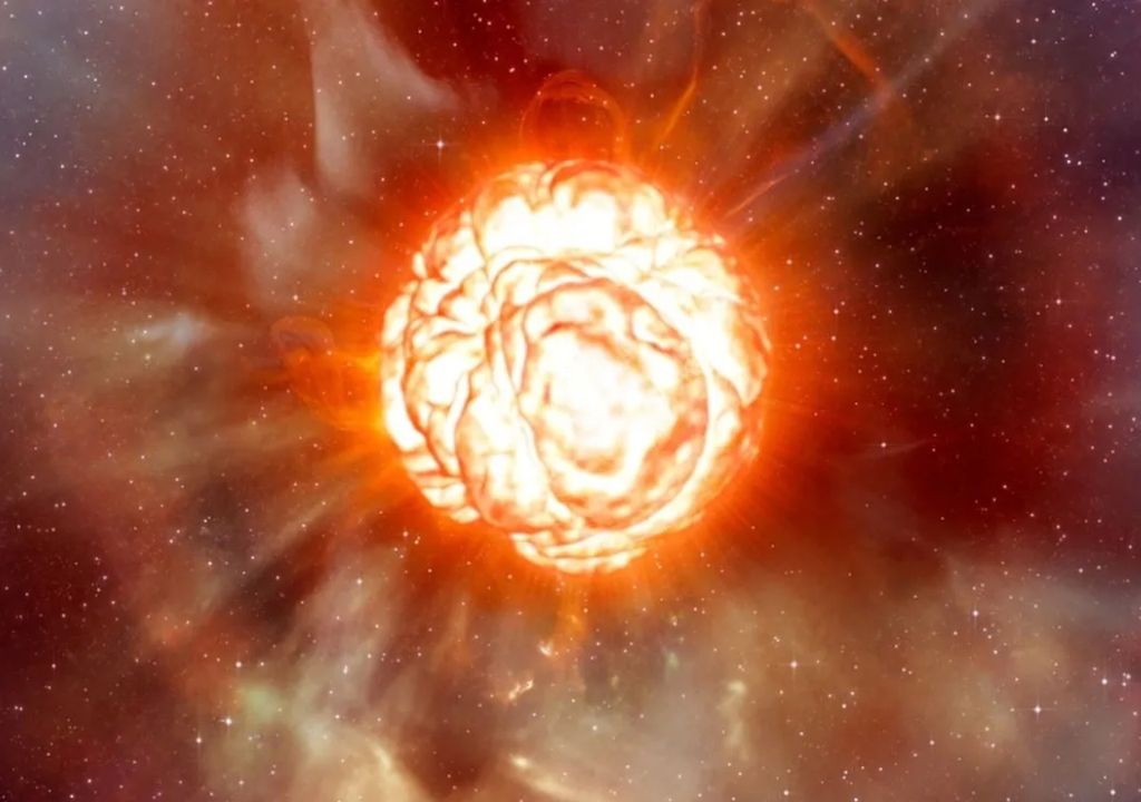 Recreación de la explosión de Betelgeuse supernova