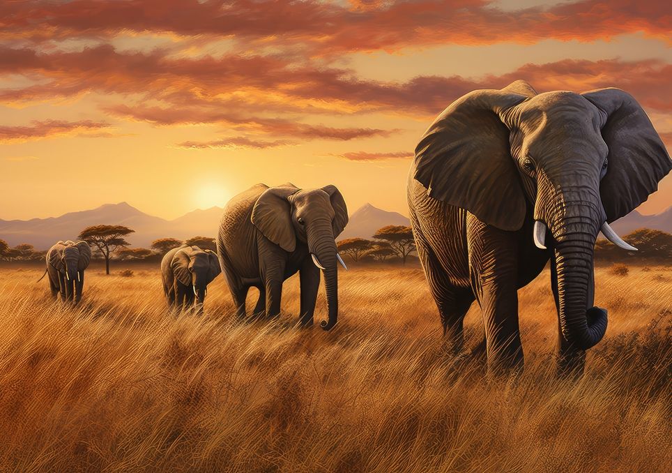 África está perdiendo sus elefantes: la población total de esta especie se desplomó un 77 % en los últimos 50 años elefantes